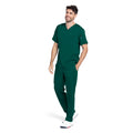 Green medical scrubs